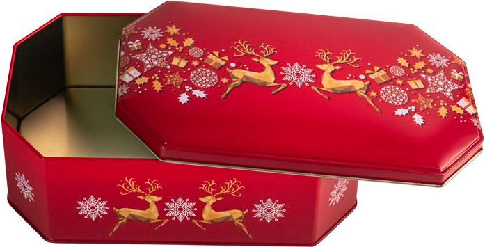 Immagine prodotto miniSchoggi Scatola di biscotti con alce di Natale, 238 x 147 x 75 mm