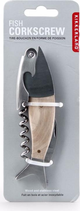 Productafbeelding Kikkerland Fish Corkscrew (Kelnermes)