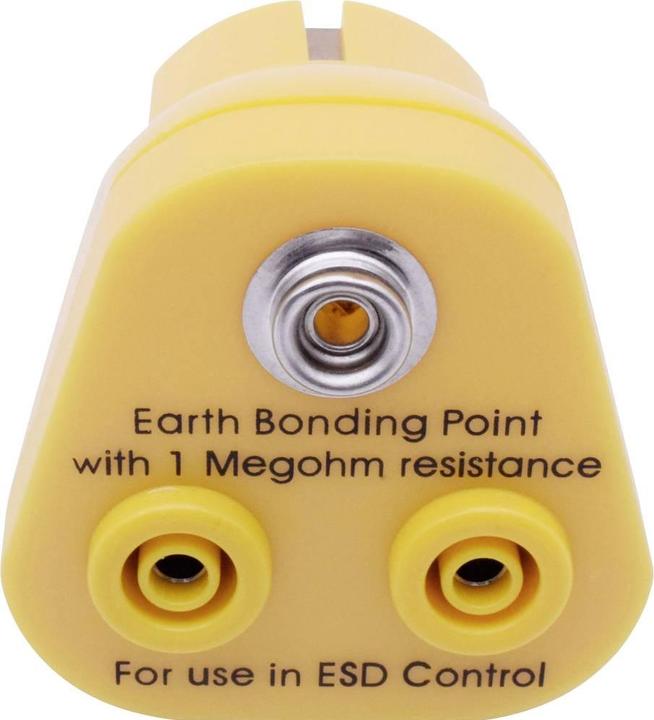 Actual product image Quadrios ESD earthing plug socket, push-button 10 mm