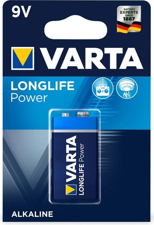 Produktbild Varta LONGLIFE Power (1 Stk., 9V Block, 580 mAh)