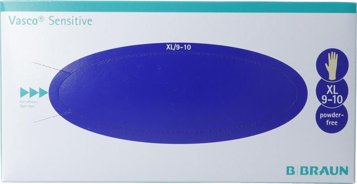 Produktbild B.Braun Sensitive Latexhandschuhe XL (90 Stk) (XL)