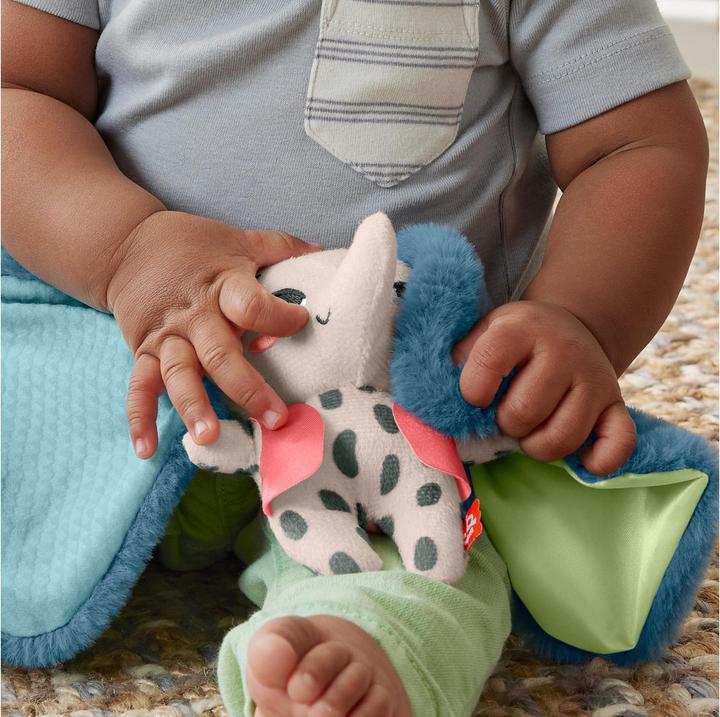 Immagine prodotto Fisher-Price Planet Friends Elefante dalle orecchie giganti, giocattolo sensoriale per neonati, elefante di (18.40 cm)