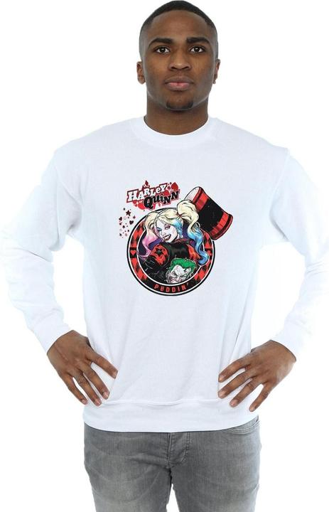 Image du produit Mens Harley Quinn Joker Patch Cotton Sweatshirt (L)
