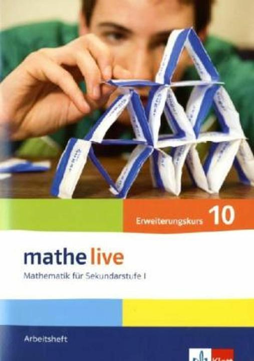 Actual product image mathe live. Arbeitsheft mit Lösungsheft Erweiterungskurs 10. Schuljahr. Allgemeine Ausgabe (German, 2009)