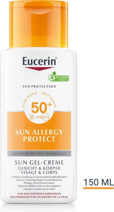 Actual product image Eucerin SUN Allergy Protect Face & Body SPF 50+ (Suntan cream, SPF 50, 150 ml, 176 g)