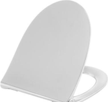 Productafbeelding Pressalit Sway Norden type 1030 witte toiletzitting met soft close en roestvrijstalen ophefbeugel