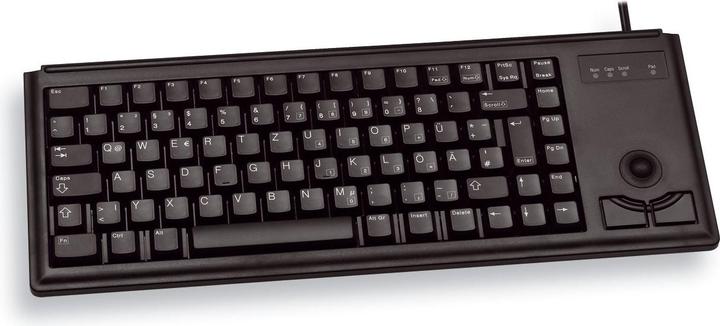 Actual product image CHERRY Keyboard, Black, PS/2, EU (US, Cable)