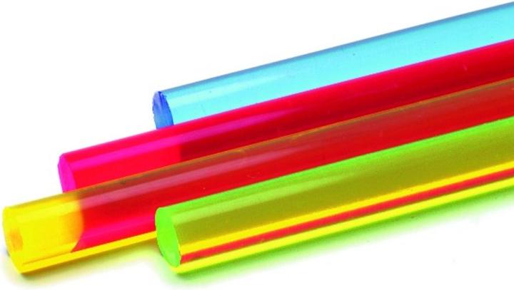 Image du produit Werkstarck Tiges en acrylique colorées en fluorescent (100 cm, 0.40 cm)