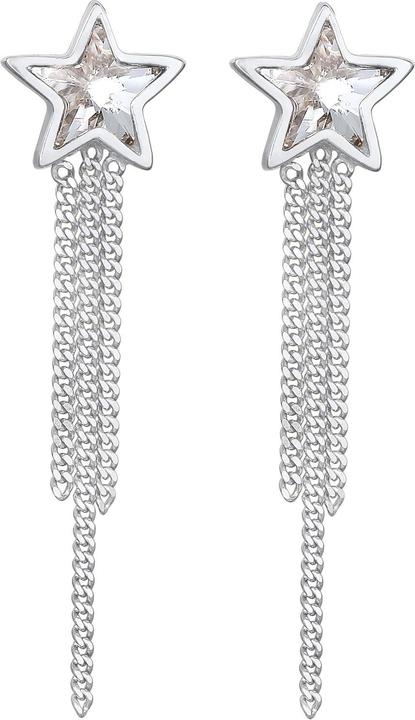 Image du produit Elli boucles d'oreilles en cristal, étoiles, Noël (Argent sterling 925, Cristal de verre)