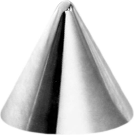 Actual product image Star Piercing Micro Cone silver (without brass, Surgical steel 316L)