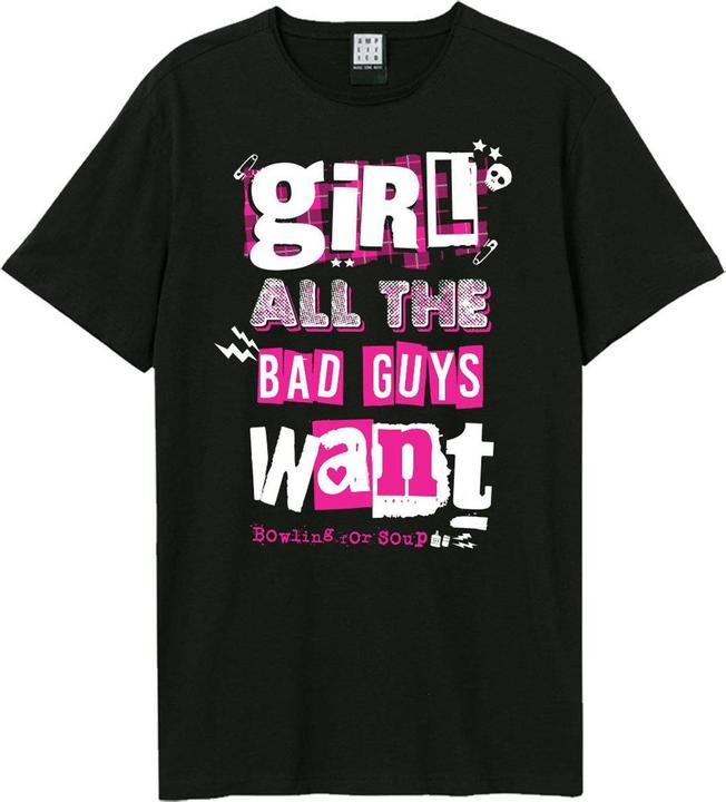 Amplified Girl All The Bad Guys Want TShirt