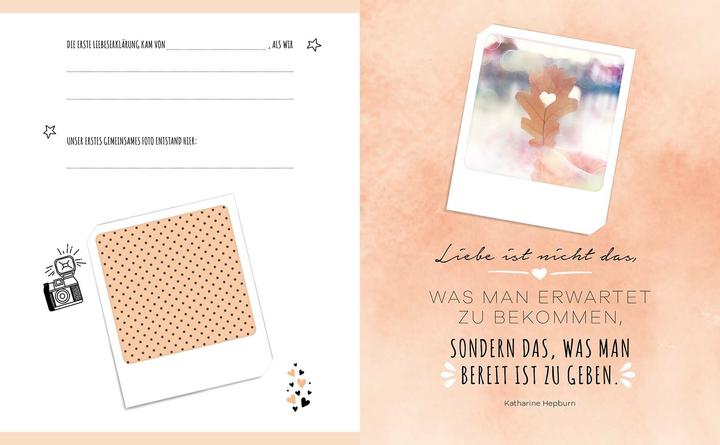 Produktbild … weil ich dich liebe – Das Erinnerungsalbum für Verliebte (Deutsch, Edition Michael Fischer, 2020)