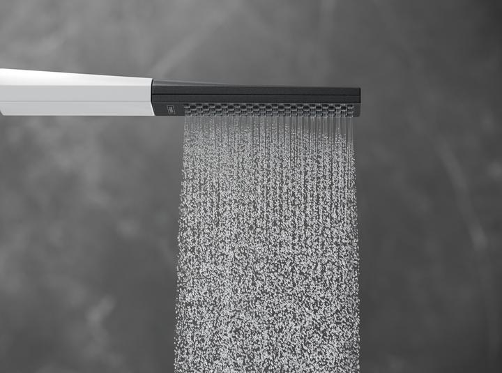 Produktbild hansgrohe Rainfinity Stabhandbrause 100 1jet (mattweiss) (1 Strahlarten, 13.80 l/min)