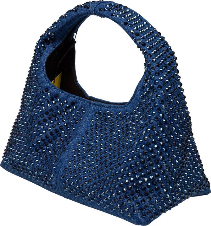 Actual product image Marc Jacobs the mini sack denim handbag with crystals