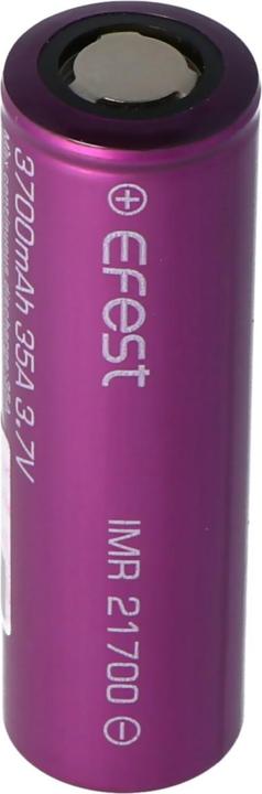 Efest Batterie IMR21700 - 30A maximum de sortie de courant (Flat Top) (1 pcs, 21700, 3700 mAh)