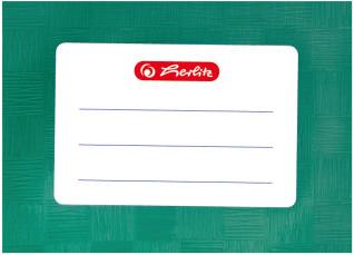 Actual product image Herlitz File protector DIN A4, embossed (raffia), PP, yellow with glued-on inscription label (A4)