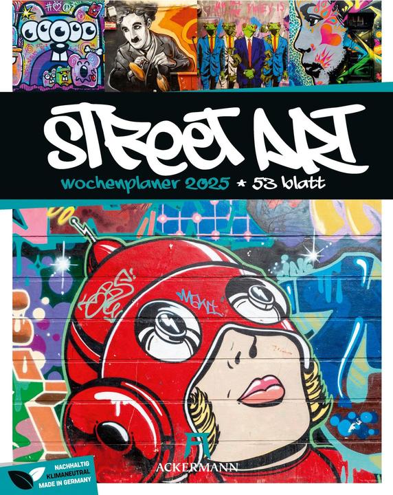 Produktbild Street Art - Graffiti - Wochenplaner Kalender 2025 (25 x 33 cm, Deutsch)