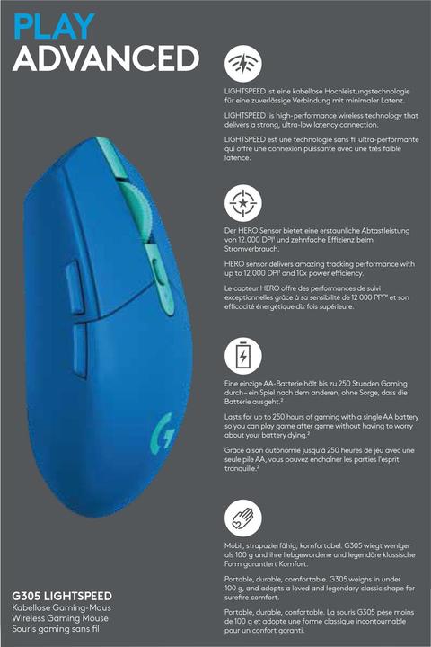 Image du produit Logitech G G305 (Sans fil)