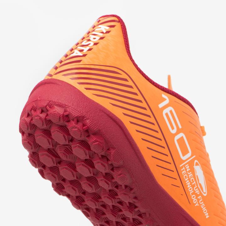 Immagine prodotto Kipsta Scarpe da calcio multi-punta da bambino TF con lacci - 160 Turf arancione (37)