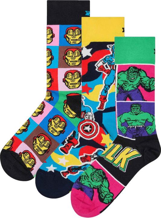 Produktbild Happy Socks Strümpfe MARVEL™ Avengers Socken 3er Pack (3er Pack, 41 - 46)