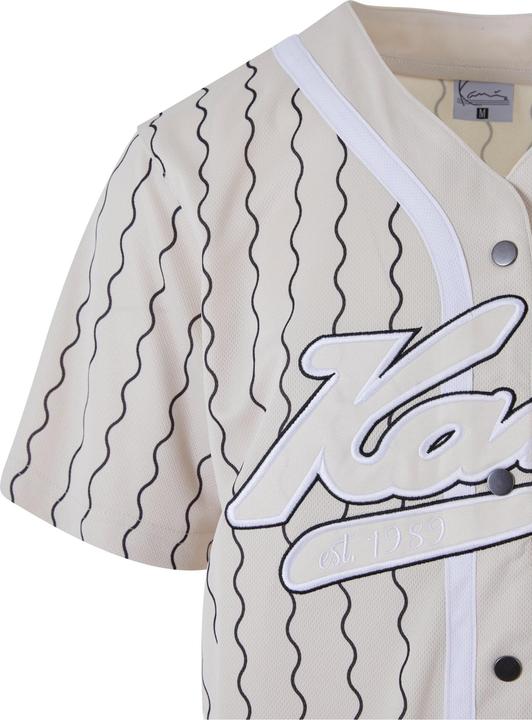 Image du produit Karl Kani KM233-014-1 KK Varsity Ziczac Pinstripe Baseball Shirt (XL)