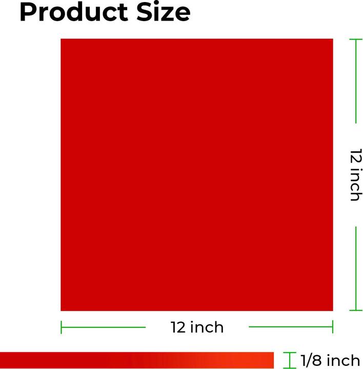 Actual product image XTool 3 mm Red Acrylic Sheets (3-Pack)