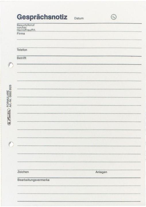 Actual product image Herlitz Talking notepad DIN A5, 50 sheets (50 x)