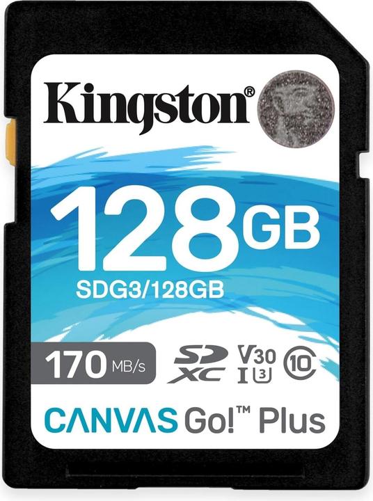 Kingston Canvas Go! Plus (128 GB, SDXC, U3, UHS-I)