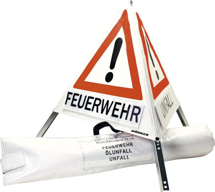 Produktbild Dönges Klett-Faltsignal, 900 mm, retroreflektierend, ohne