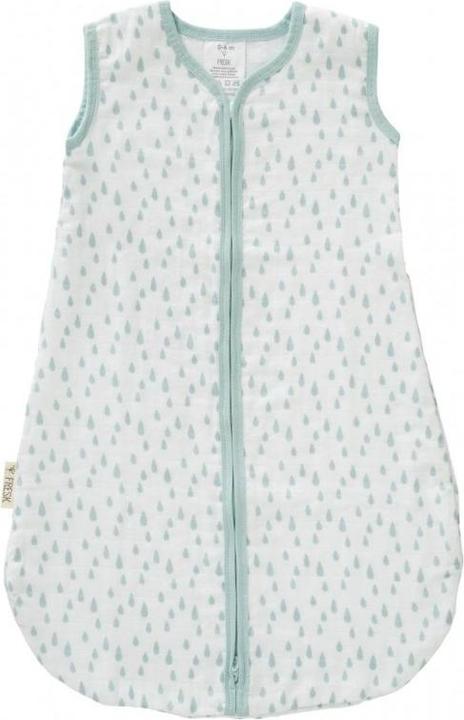 Produktbild Fresk Muslin Schlafsack (TOG 1.0) 0-6 Monate, Regentropfen Dusty Blue