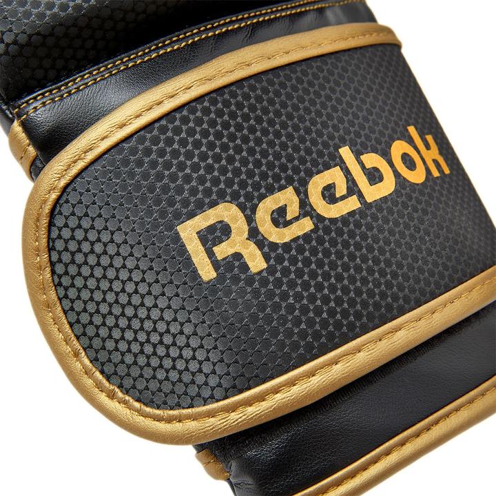 Immagine prodotto Reebok Guantoni da boxe Pro Nero/Oro (12 OZ, 12)