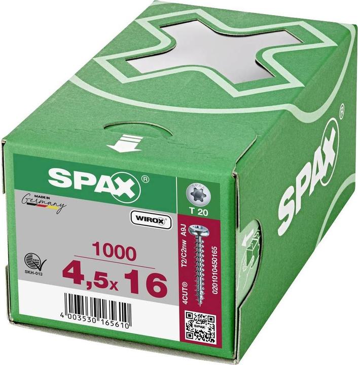 Actual product image Spax Chipboard screws PH T20 4,5x16 mm (1000 Screws per piece)