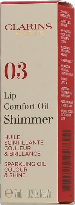 Actual product image Clarins Lip Comfort Oil - Shimmer Funky Raspberry 03 (No. 03 - funky raspberry)