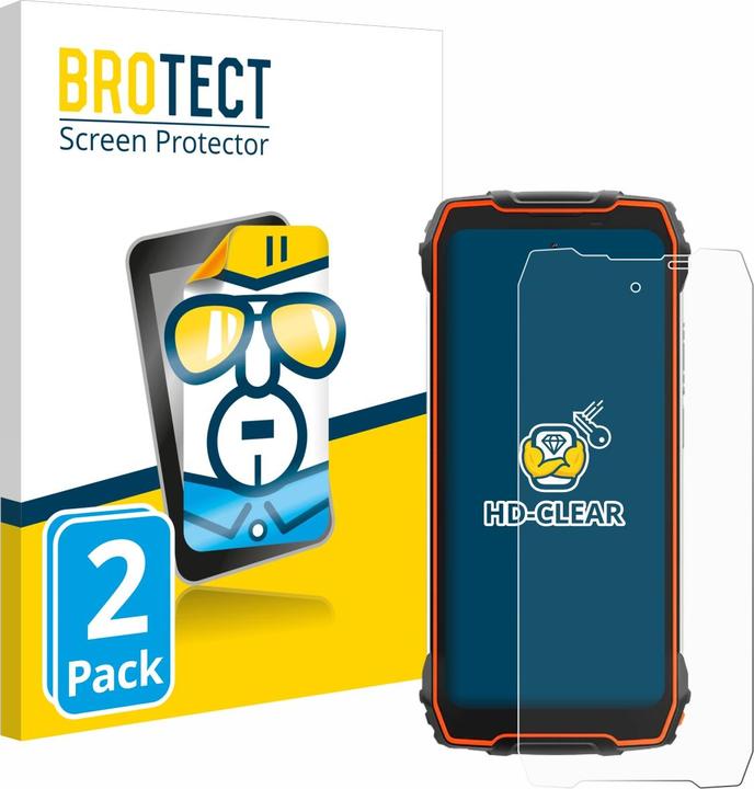 Productafbeelding BROTECT Schutzfolie Displayschutz Displayschutzfolie Folie Klar Transparent (2 Stuk, Blackview Max 1)