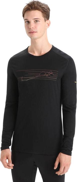 Actual product image Icebreaker 200 Oasis L/S Crewe Ski Stripes (L)