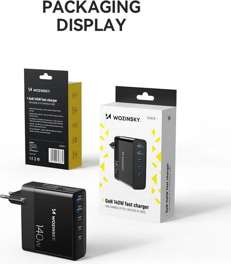 Actual product image Wozinsky GaN Charger (140 W)