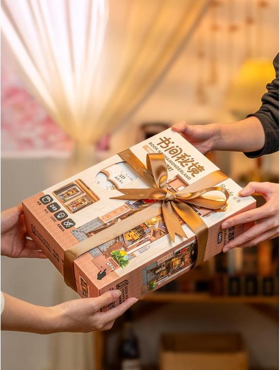 Image du produit Robotime Bausatz Sakura's Weinstrasse, Modell Art: Book Nook