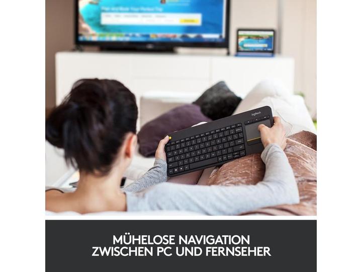 Actual product image Logitech K400 Plus (Eng. Int., Wireless)