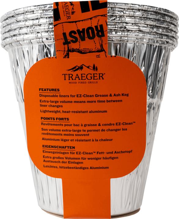 Actual product image Traeger Grease & Ash Keg Liner 5 Pack
