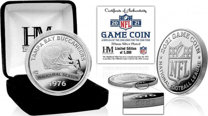 Produktbild Great Branding Tampa Bay Buccaneers Game Coin (39mm) Silver
