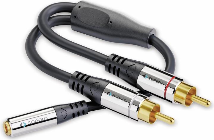 Image du produit Sonero 2 x RCA - jack 3,5 mm (0.25 m, RCA, Jack 3,5 mm (AUX))