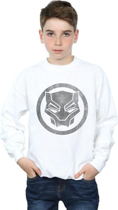 Actual product image Boys Black Panther Distressed Icon Sweatshirt (152, 158)