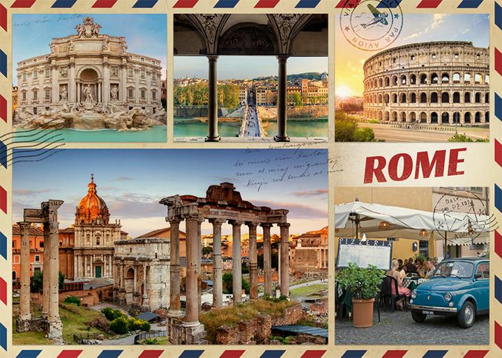 Actual product image Jumbo Premium Collection Greetings from Rome - 1000 pieces (1000 pieces)