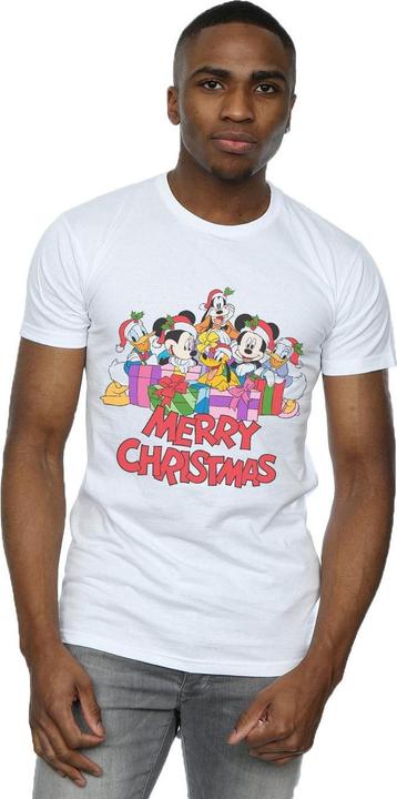 Actual product image Disney Mens Mickey Mouse And Friends Christmas T-Shirt (S)