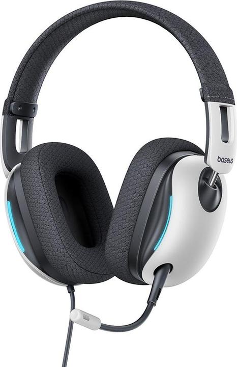 Actual product image Baseus OS-Baseus GoPlay 1+ Max Gaming Wired Headphones Moon White (Cable)