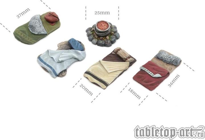 Produktbild Tabletop-Art Dekoration Abenteurer Lager – Set 1 5 Teile