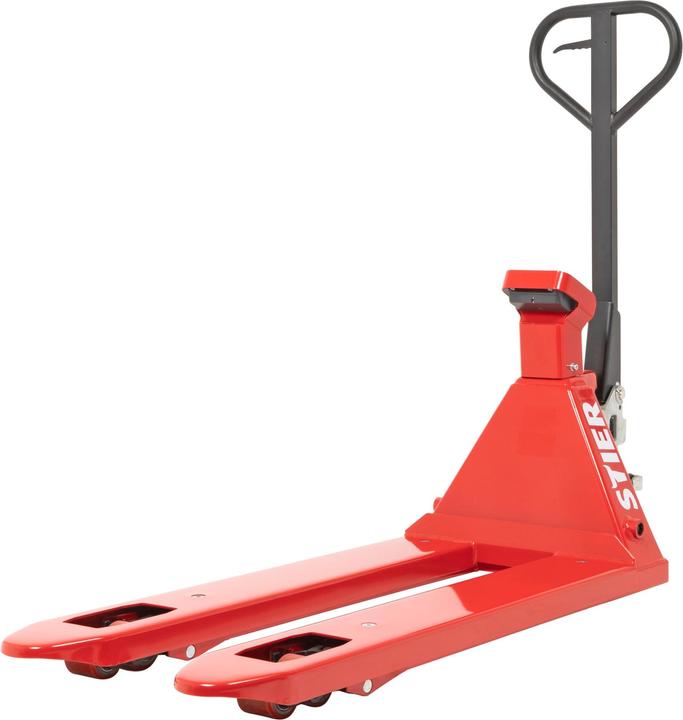 Immagine prodotto Stier Transpallet pesatore con stampante con incrementi di 1 kg Portata 2000 kg