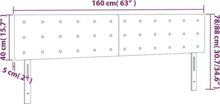 Produktbild VidaXL Jeanette (160 x 5 x 88 cm)