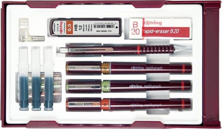 Produktbild Rotring Rapidograph Tuschefüller (Mehrfarbig, 3 x)