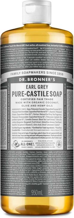 Dr. Bronner's Earl Grey 945ml (Flüssigseife, 945 ml)